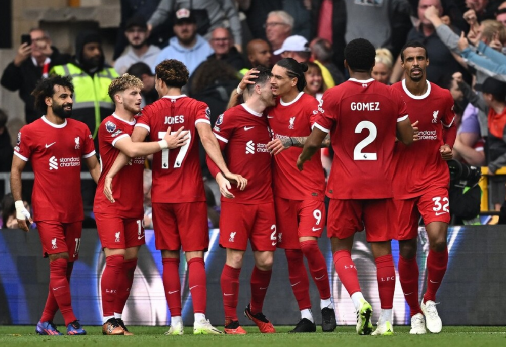 利物浦逆转击败宾菲加,豪取三分 利物浦逆转击败宾菲加,豪取三分